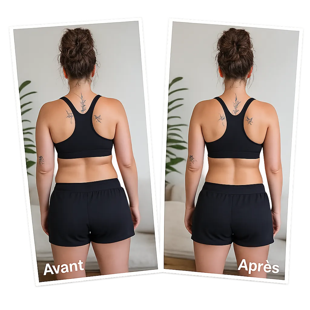 Résultat avant après avec Fitness Keto Capsules Canada